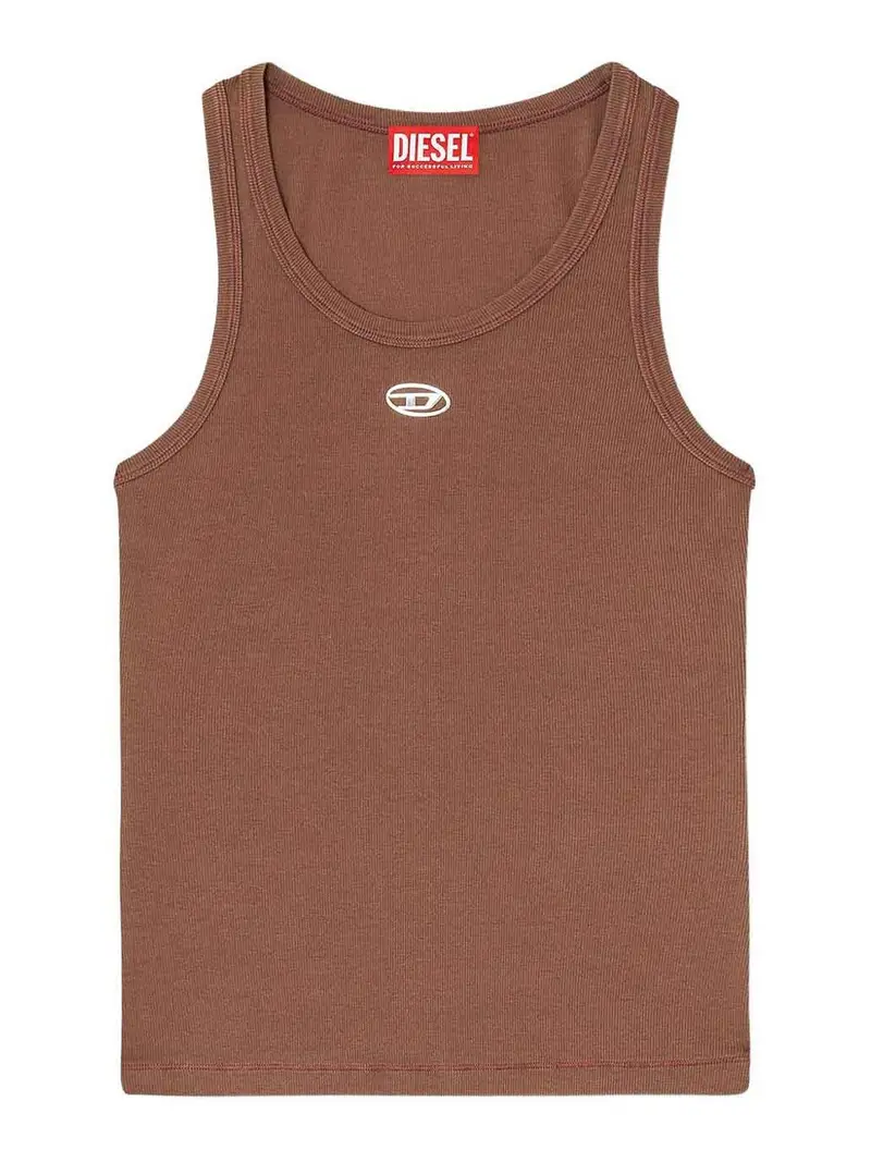 Diesel T-shirt Marrone 4002458