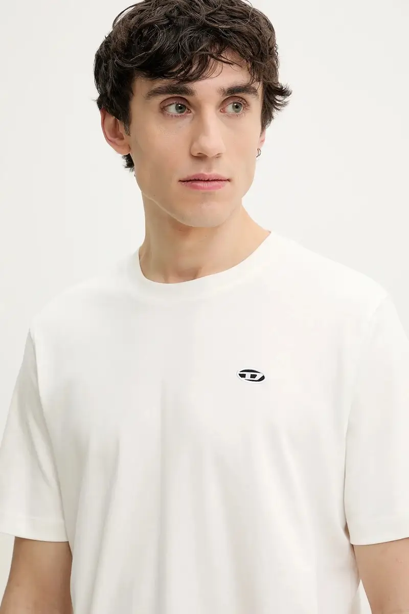 Diesel T-shirt Uomo Beige 3242418 miniatura 4