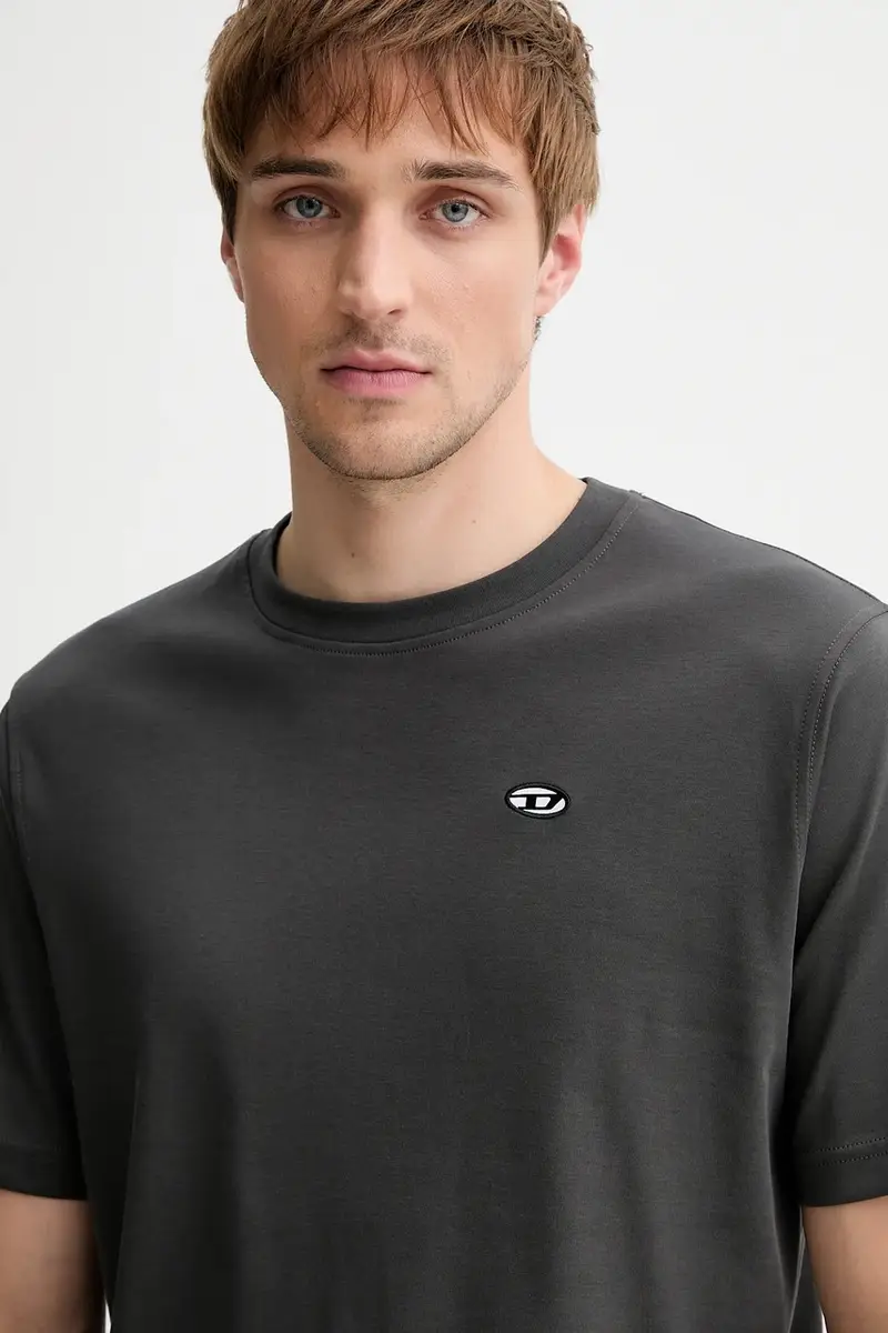 Diesel T-shirt Uomo Grigio 3249872 miniatura 4