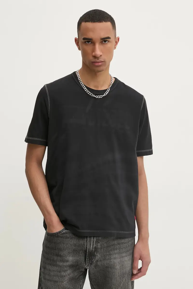 Diesel T-shirt Uomo Nero 3336080