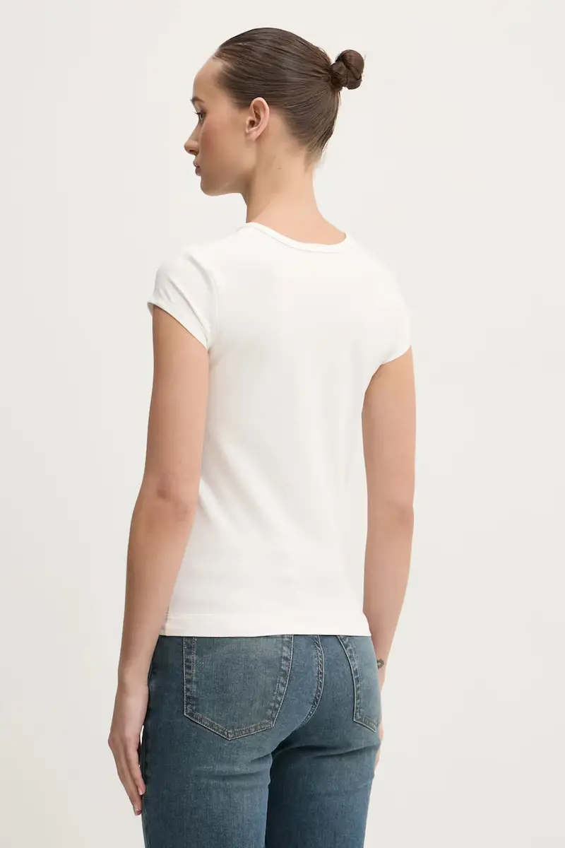 Diesel T-shirt Donna Beige 3569117 miniatura 3