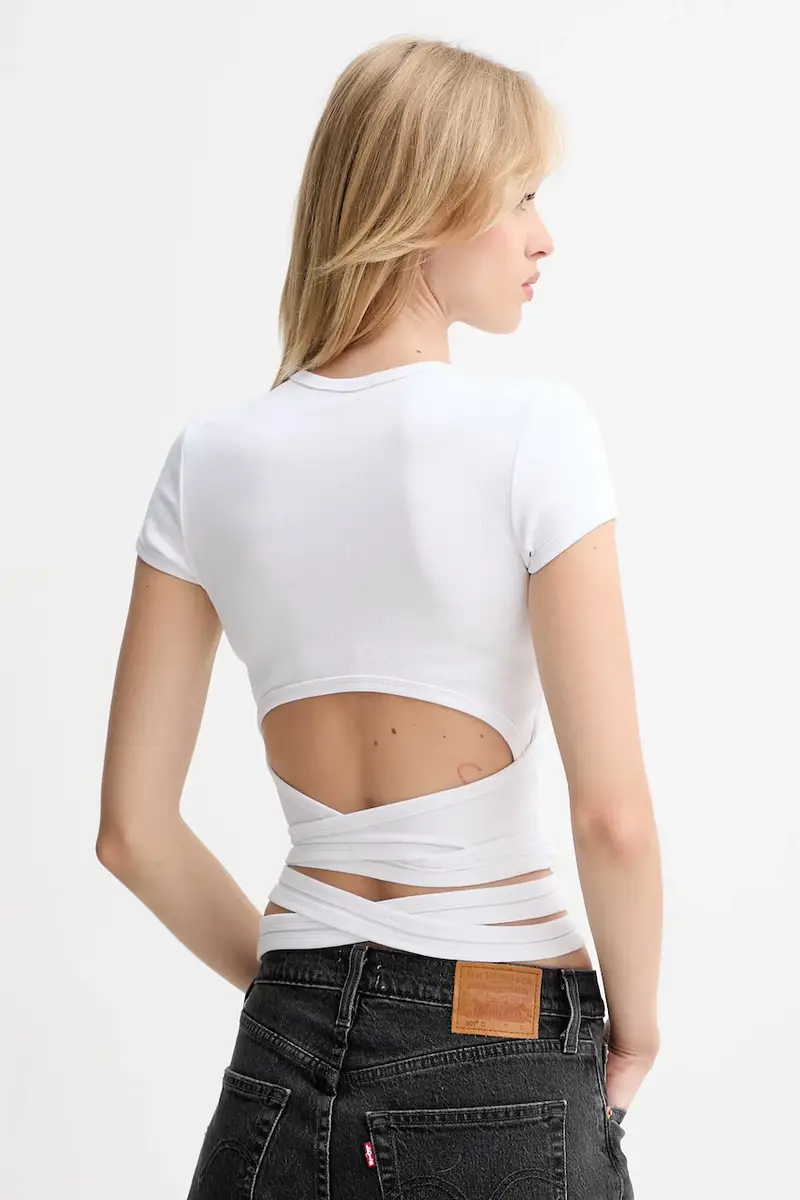 Diesel T-shirt Donna Bianco 3243315 miniatura 3