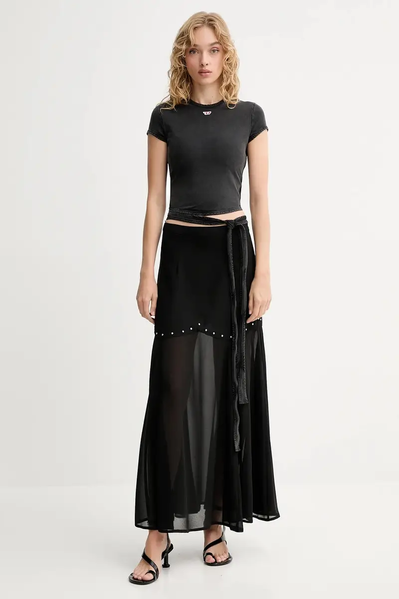 Diesel T-shirt Donna Grigio 3249990 miniatura 2