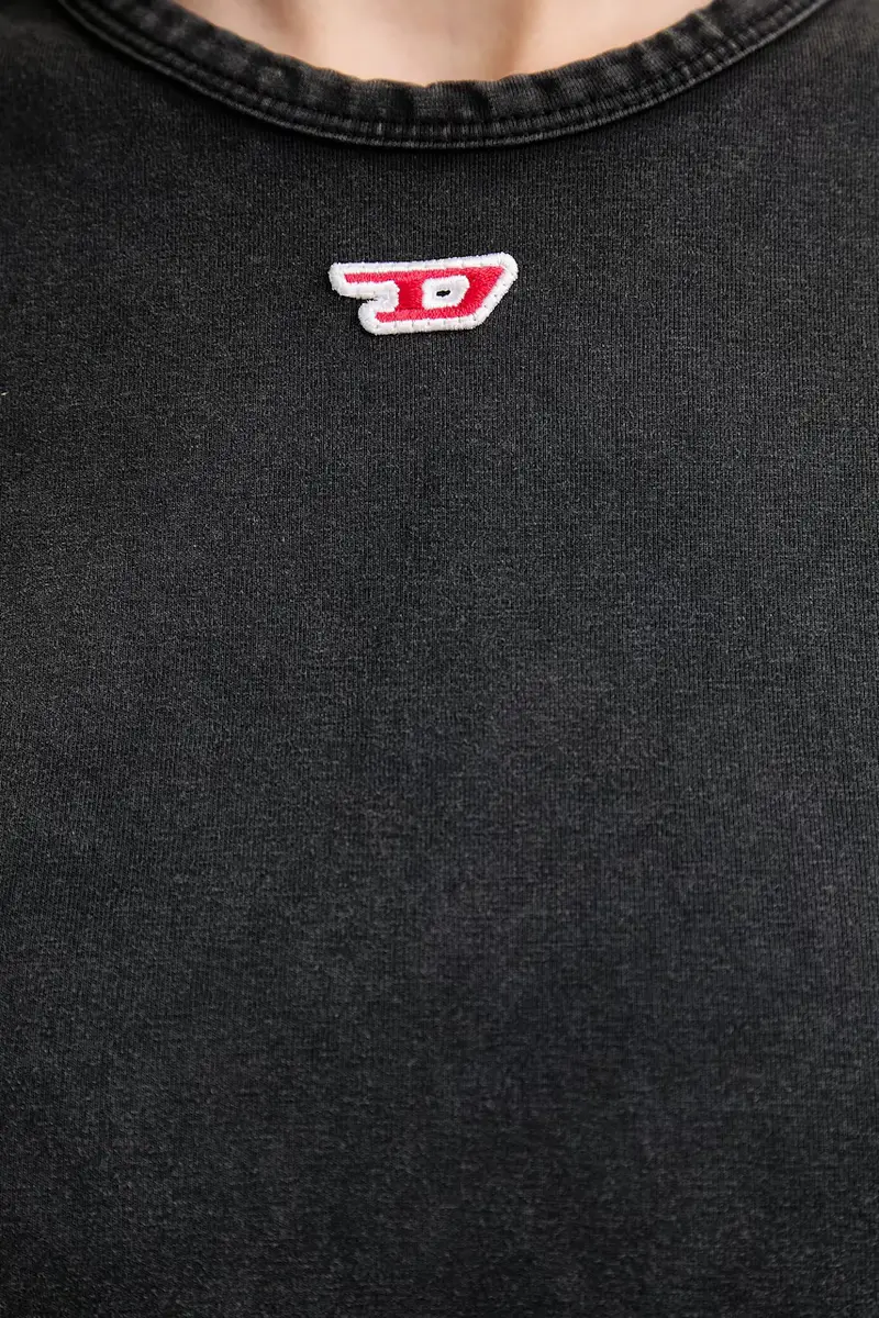 Diesel T-shirt Donna Grigio 3249990 miniatura 5