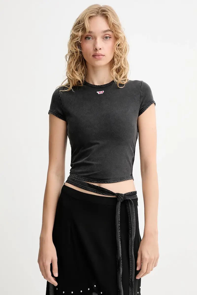 Diesel T-shirt Donna Grigio 3249990