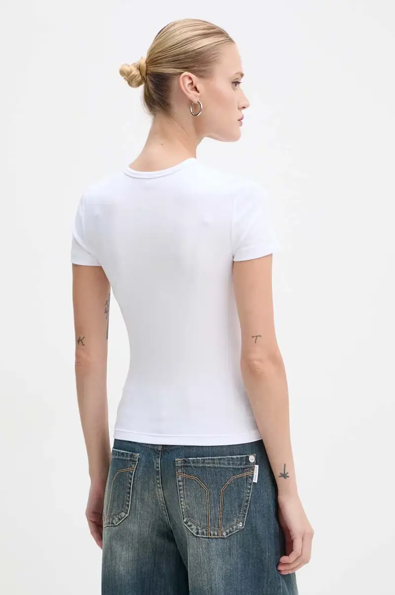 Diesel T-shirt Donna Bianco 3242830 miniatura 3