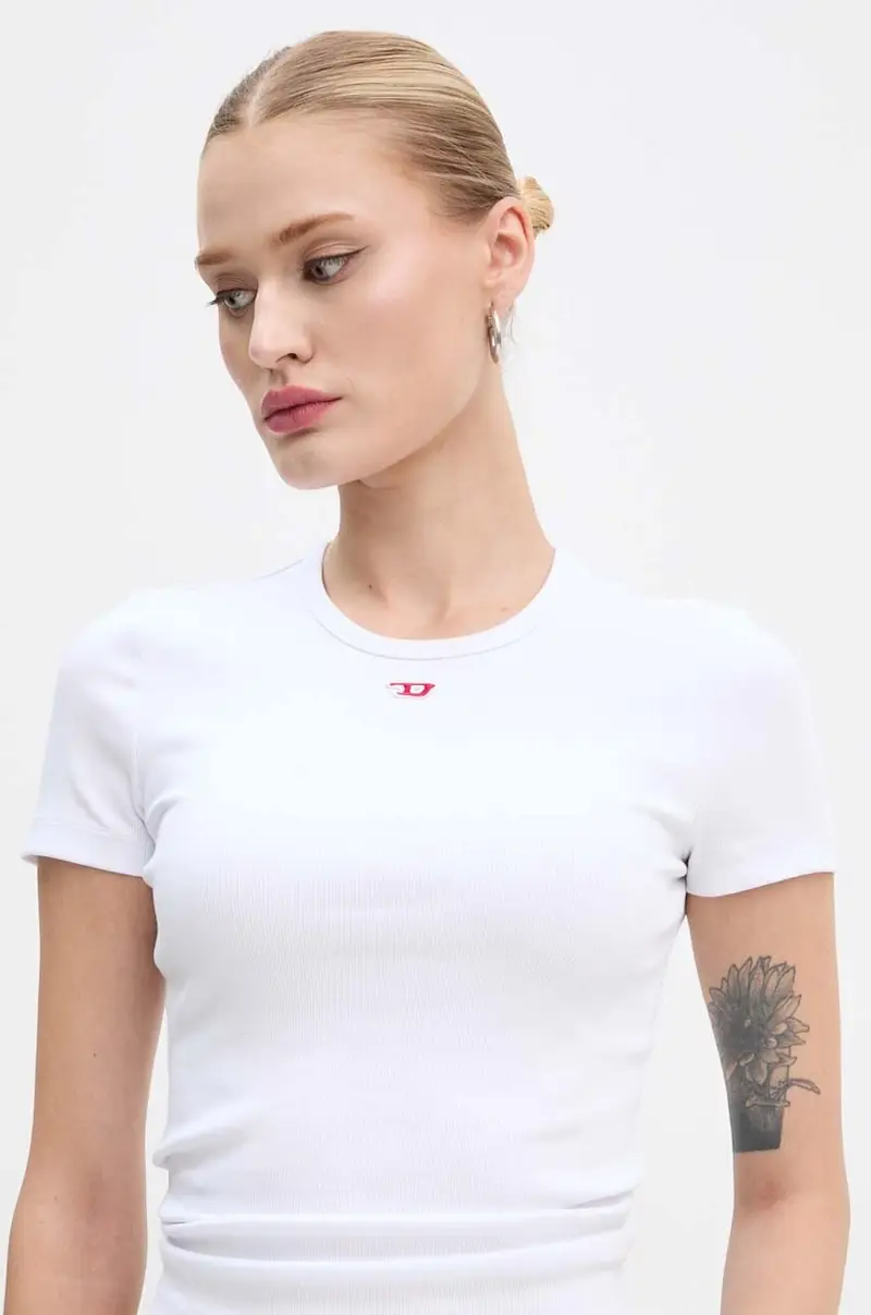 Diesel T-shirt Donna Bianco 3242830 miniatura 4