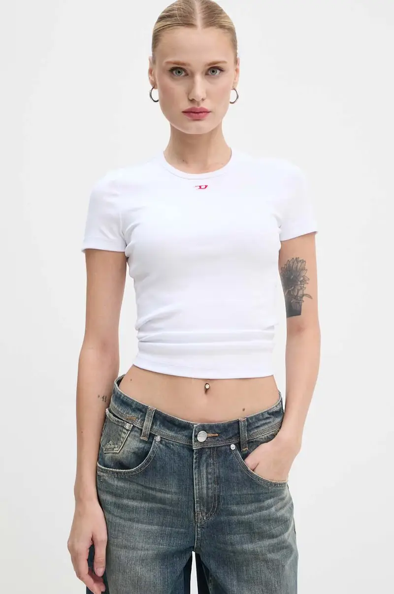 Diesel T-shirt Donna Bianco 3242830