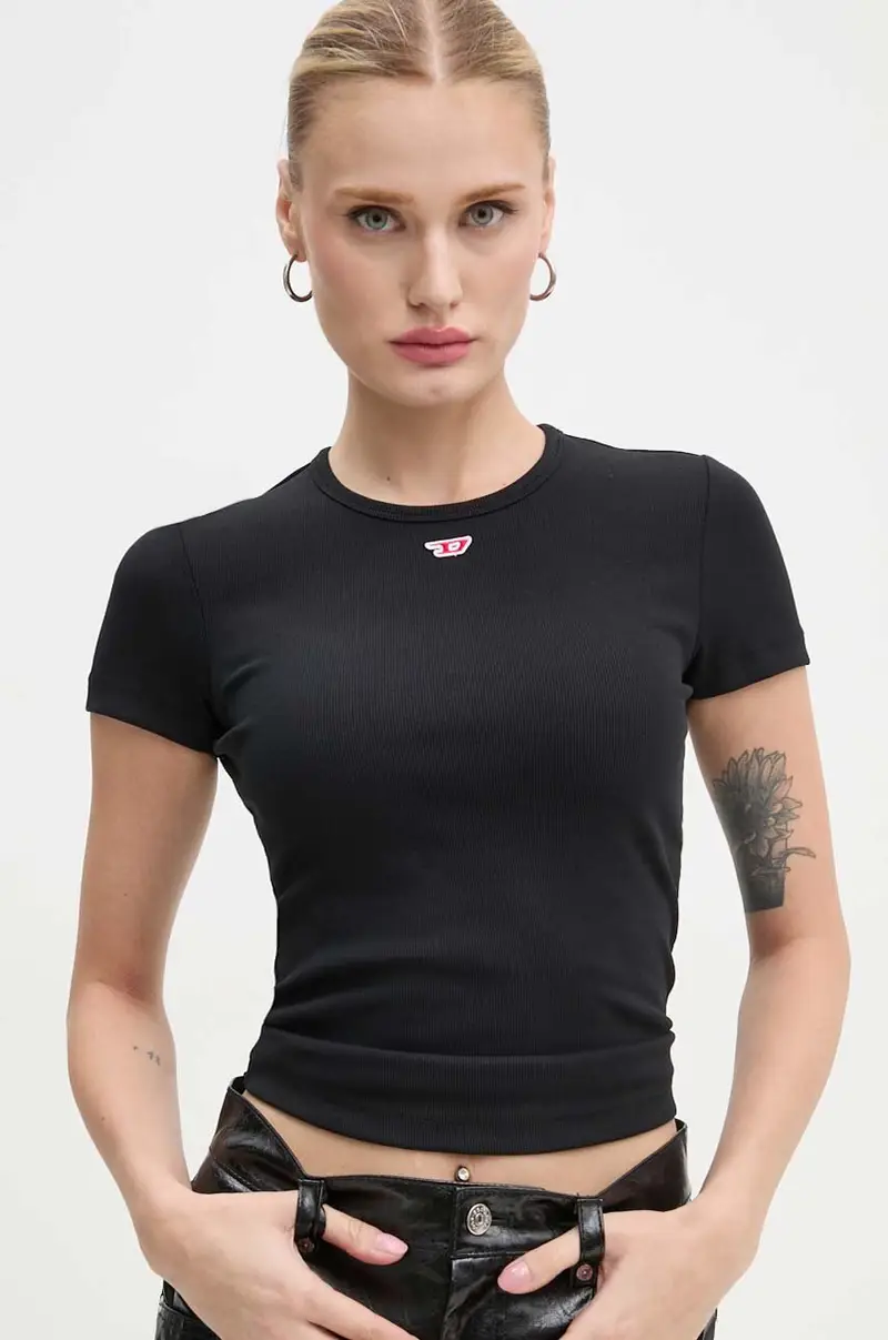 Diesel T-shirt Donna Nero 3262385