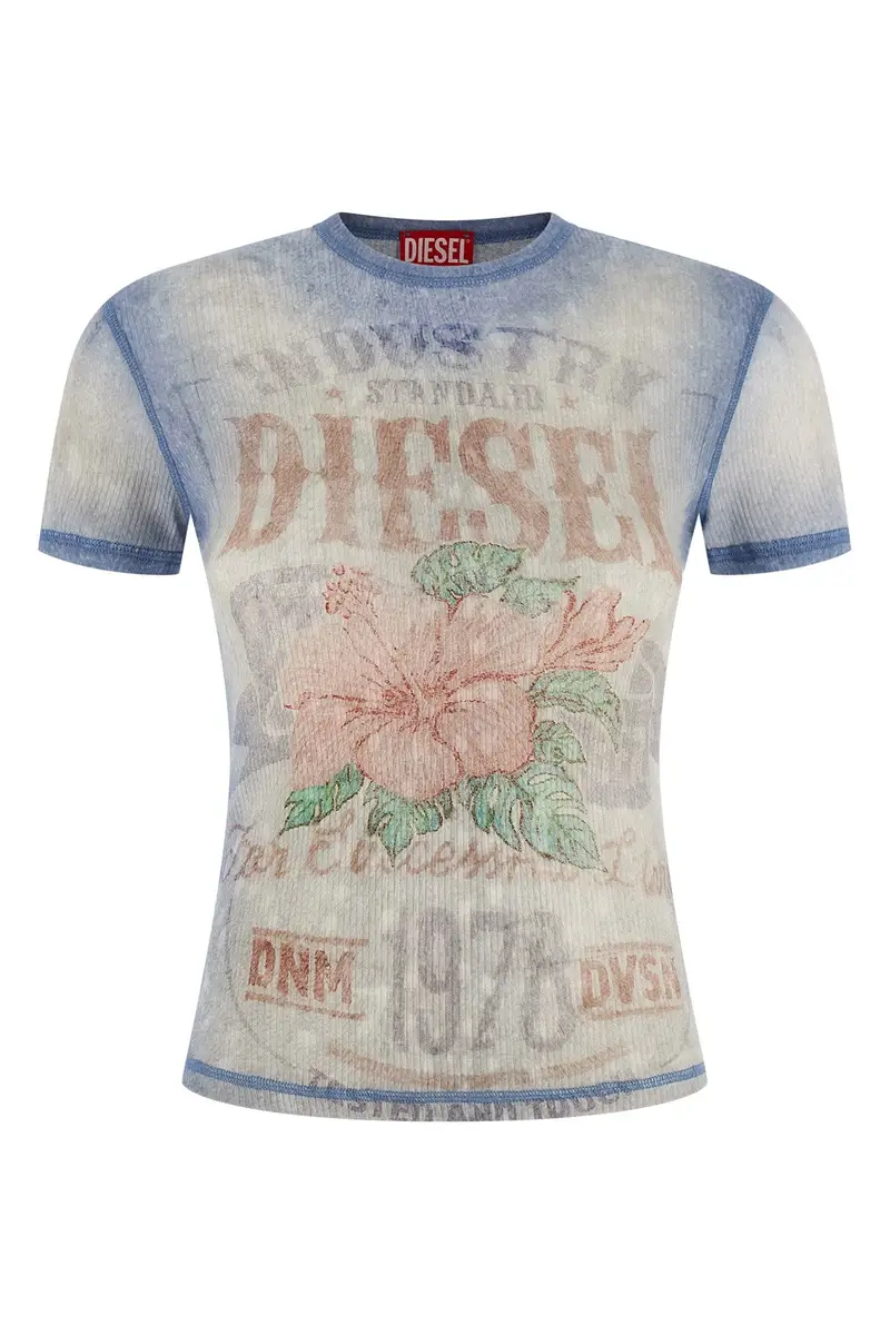 Diesel T-shirt Azzurro 4256846