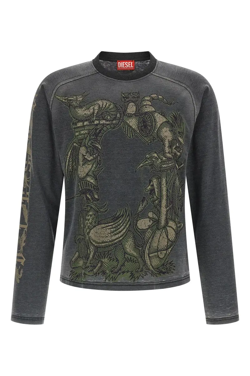 Diesel T-shirt Grigio 4257059