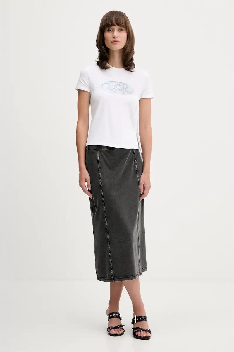 Diesel T-shirt Donna Beige 3242535 miniatura 2