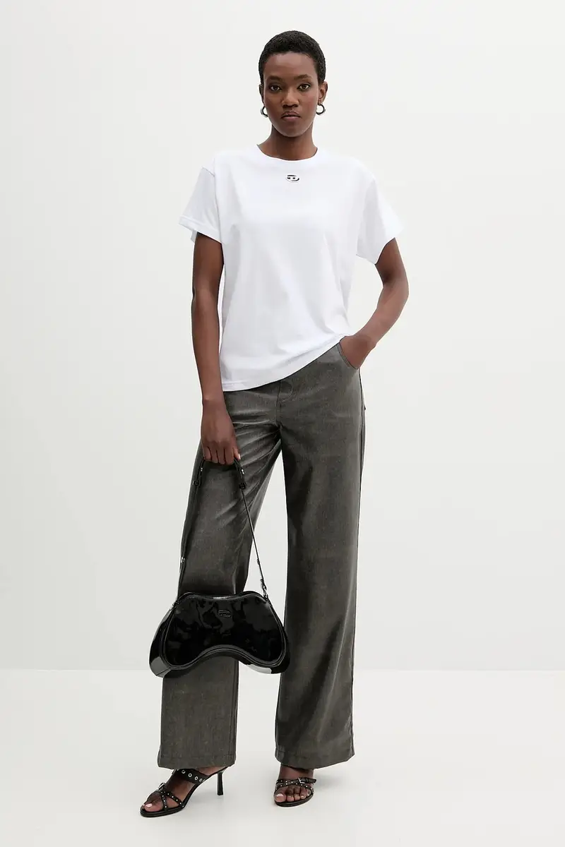 Diesel T-shirt Donna Bianco 3243334 miniatura 2