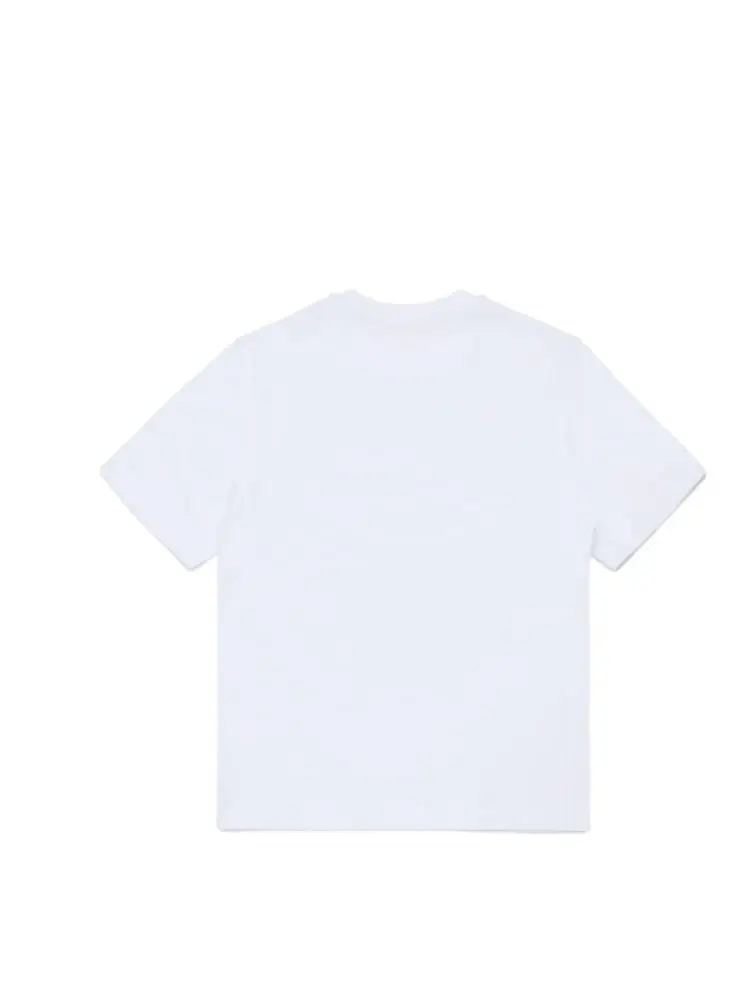 tshirt bianca bambino con logo miniatura 2