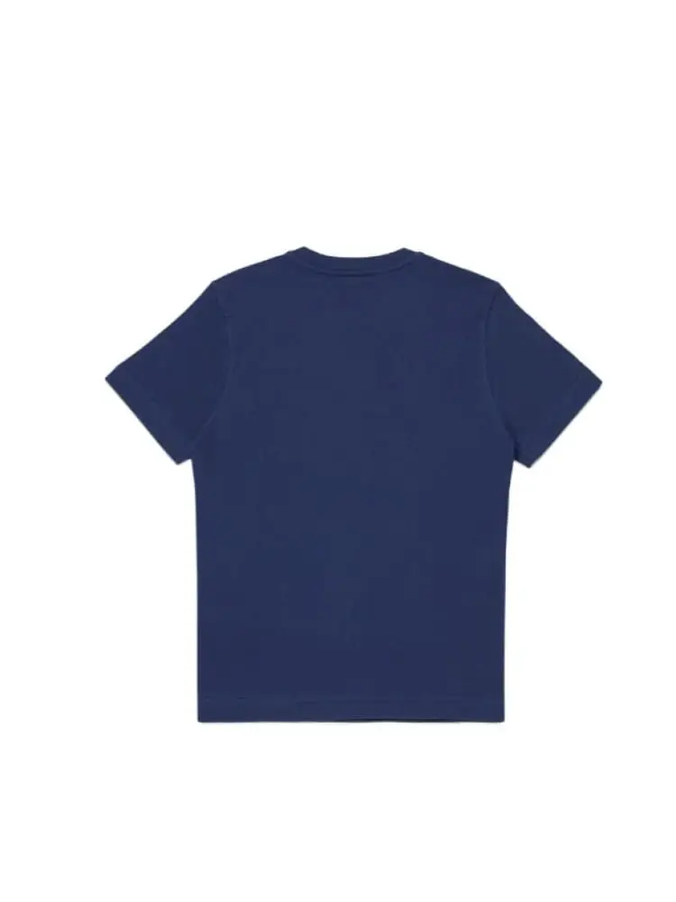 tshirt blu navy bambino maxi logo miniatura 2