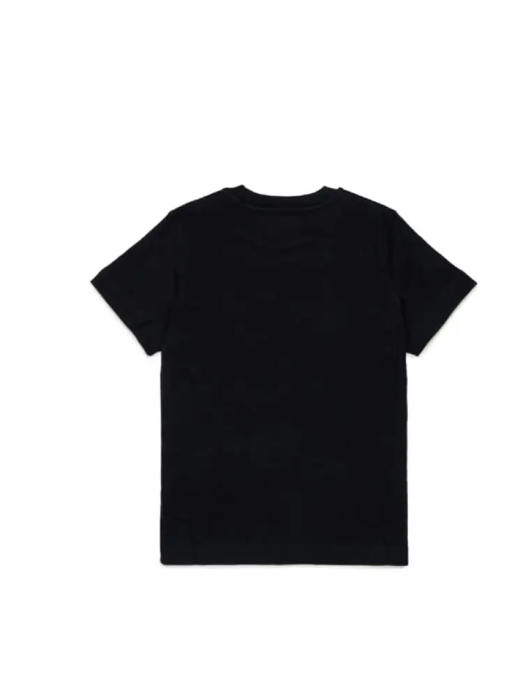 tshirt nera bambino con logo miniatura 2