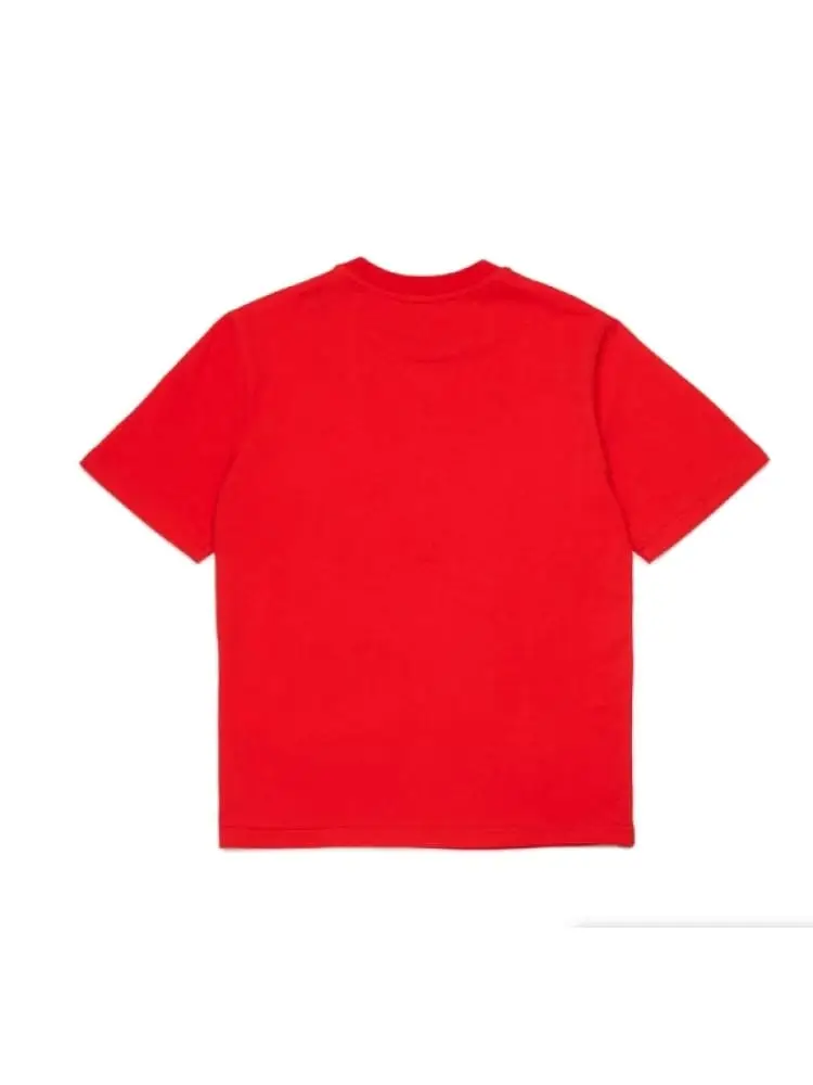 tshirt rossa bambino maxi logo miniatura 2