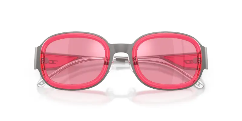 Unisex DIESEL DL1020 104530 Occhiali da sole Metallo Grigio Rosa Squadrata Normale miniatura 2