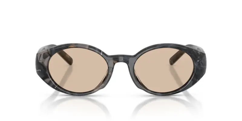 Unisex DIESEL DL2008U 204193 Occhiali da sole Acetato Grigio Marrone Rotonda Normale miniatura 3