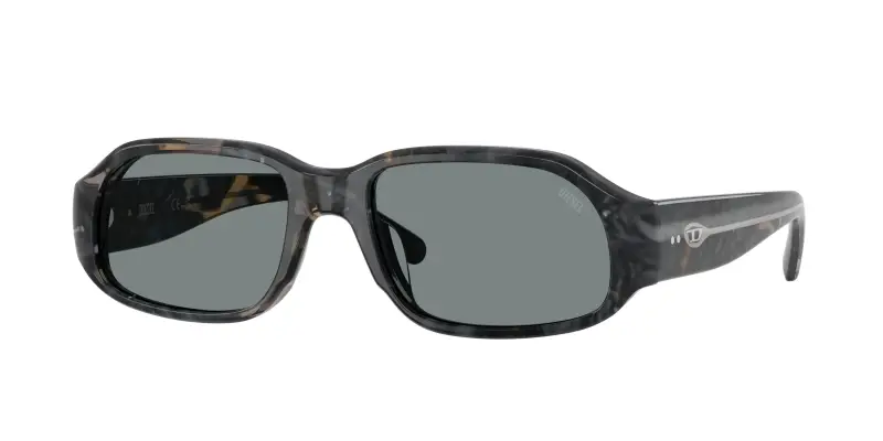 Unisex DIESEL DL2009F 2041/1 Occhiali da sole Acetato Grigio Grigio Squadrata Normale