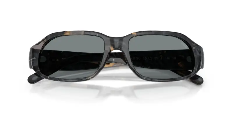 Unisex DIESEL DL2009U 2041/1 Occhiali da sole Acetato Grigio Grigio Squadrata Normale miniatura 2