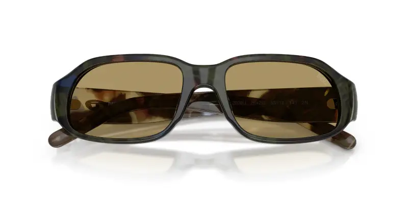 Unisex DIESEL DL2009U 2042/2 Occhiali da sole Acetato Verde Verde Squadrata Normale miniatura 2