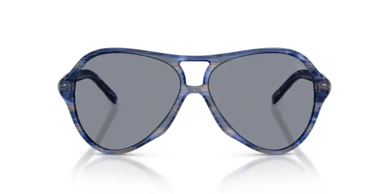 Unisex DIESEL DL2013U 2037/1 Occhiali da sole Acetato Blu Grigio Pilot Normale miniatura 3