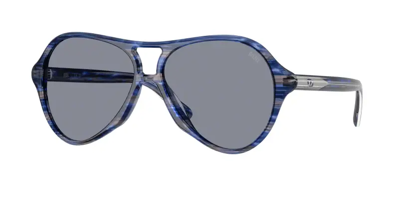 Unisex DIESEL DL2013U 2037/1 Occhiali da sole Acetato Blu Grigio Pilot Normale