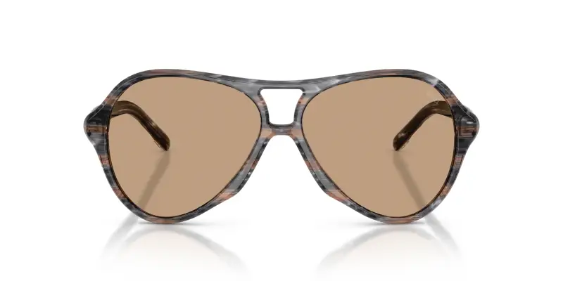 Unisex DIESEL DL2013U 203963 Occhiali da sole Acetato Grigio Marrone Pilot Normale miniatura 3