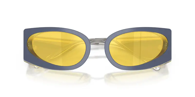 Unisex DIESEL DL2014U 2046V9 Occhiali da sole Acetato Giallo Giallo Cat Eye Normale miniatura 2