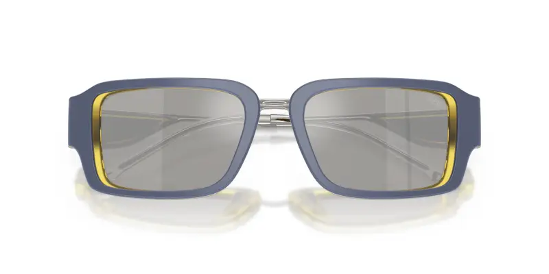 Unisex DIESEL DL2016U 20466G Occhiali da sole Acetato Giallo Grigio Squadrata Specchiate miniatura 2