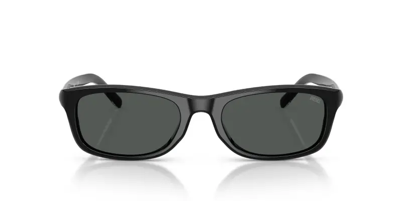 Unisex DIESEL DL2018F 200187 Occhiali da sole Acetato Nero Nero Squadrata Normale miniatura 3