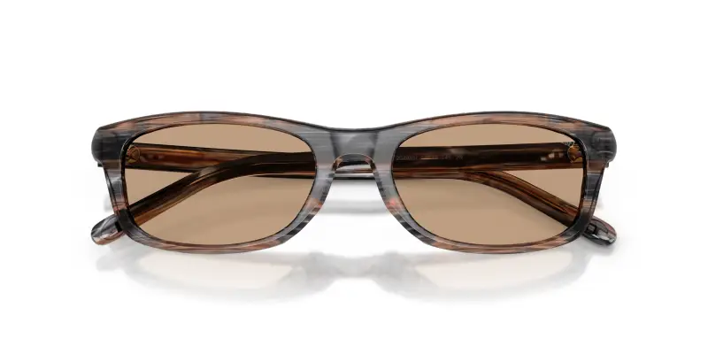 Unisex DIESEL DL2018U 203963 Occhiali da sole Acetato Grigio Marrone Squadrata Normale miniatura 2