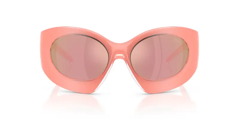 Unisex DIESEL DL3014U 2061/Z Occhiali da sole Iniettato Rosa Rosa Cat Eye Specchiate miniatura 3