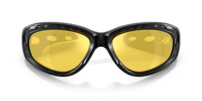 Unisex DIESEL DL3015U 2001V9 Occhiali da sole Iniettato Nero Giallo Pillow Normale miniatura 2