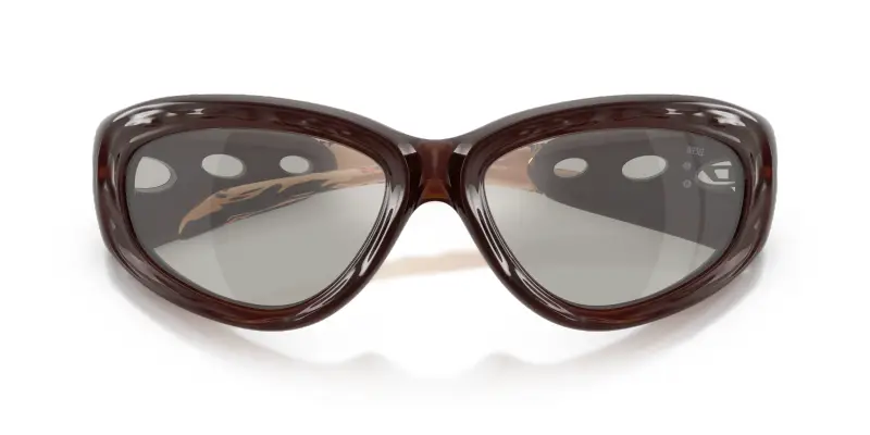 Unisex DIESEL DL3015U 20536G Occhiali da sole Iniettato Arancione Grigio Pillow Specchiate miniatura 2