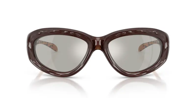 Unisex DIESEL DL3015U 20536G Occhiali da sole Iniettato Arancione Grigio Pillow Specchiate miniatura 3