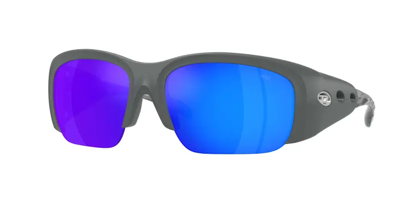 Unisex DIESEL DL3016U 2055Y7 Occhiali da sole Iniettato Grigio Arancione Pillow Normale