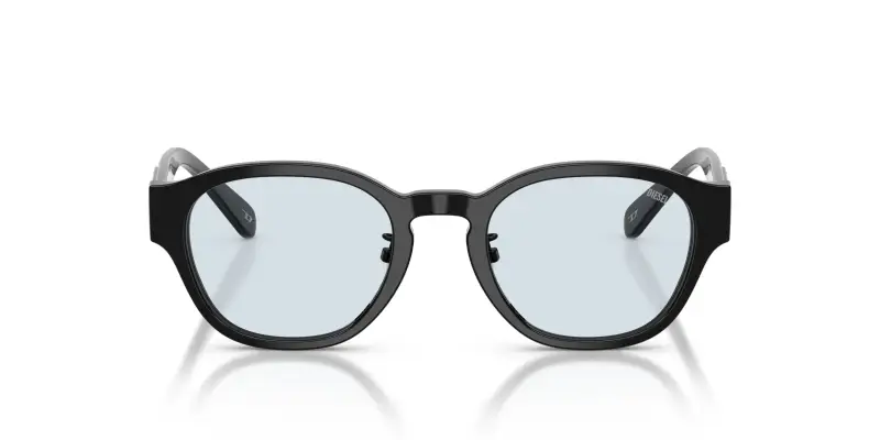 Unisex DIESEL DL4011D 2062 Montature da vista Acetato Nero Trasparente Squadrata Normale miniatura 3