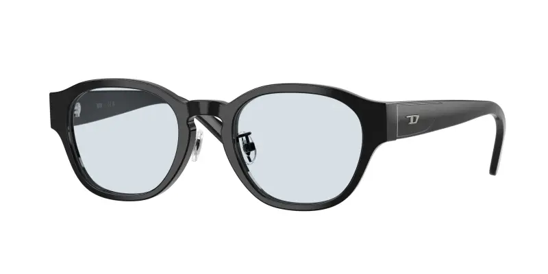 Unisex DIESEL DL4011D 2062 Montature da vista Acetato Nero Trasparente Squadrata Normale