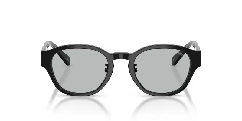 Unisex DIESEL DL4011D 2064 Montature da vista Acetato Nero Grigio Squadrata Normale miniatura 3