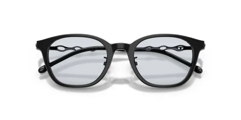 Unisex DIESEL DL4013D 2062 Montature da vista Acetato Nero Trasparente Pantos Normale miniatura 2