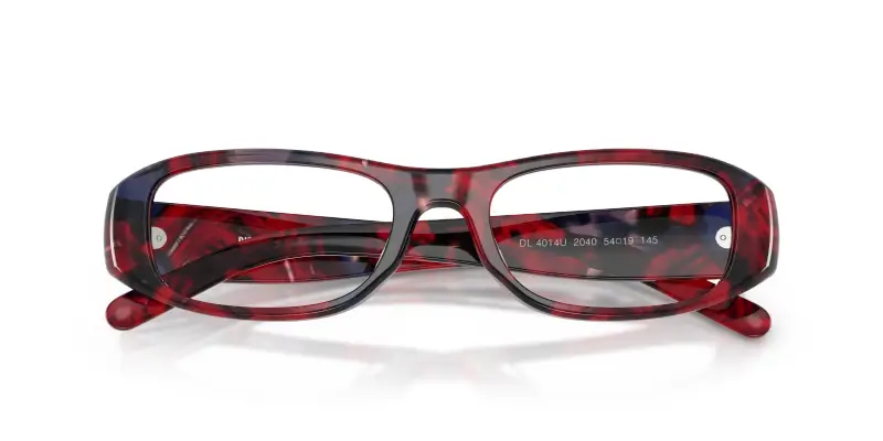 Unisex DIESEL DL4014U 2040 Montature da vista Acetato Tartaruga Trasparente Pillow Normale miniatura 2