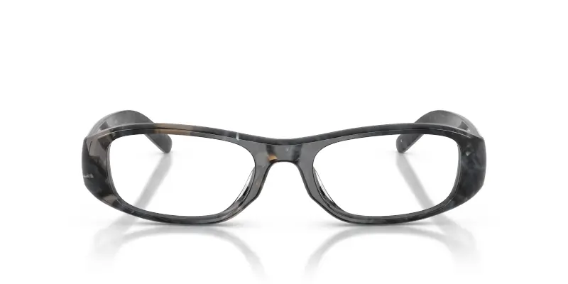 Unisex DIESEL DL4014U 2041 Montature da vista Acetato Grigio Trasparente Pillow Normale miniatura 3