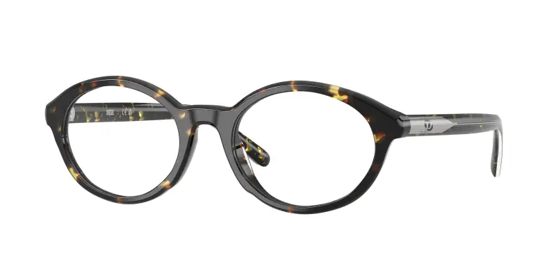 Unisex DIESEL DL4015U 2017 Montature da vista Acetato Tartaruga Trasparente Rotonda Normale