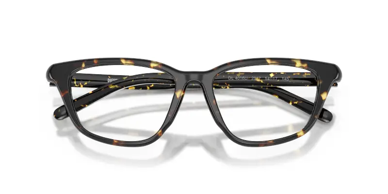 Unisex DIESEL DL4016U 2017 Montature da vista Acetato Tartaruga Trasparente Cat Eye Normale miniatura 2