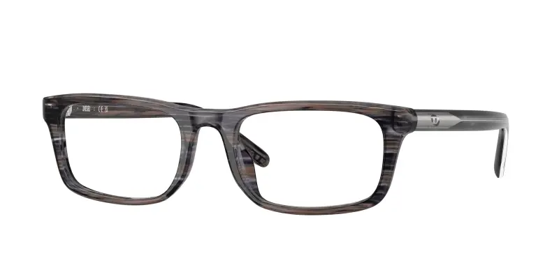 Unisex DIESEL DL4017U 2039 Montature da vista Acetato Grigio Trasparente Squadrata Normale