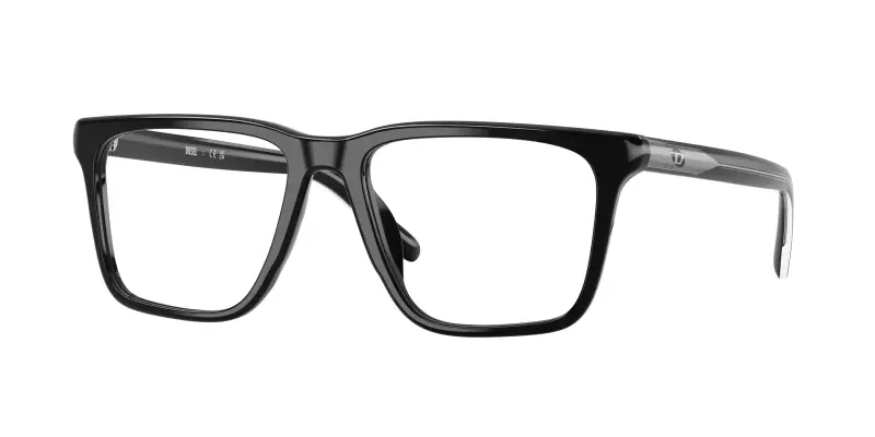 Unisex DIESEL DL4018U 2001 Montature da vista Acetato Nero Trasparente Squadrata Normale