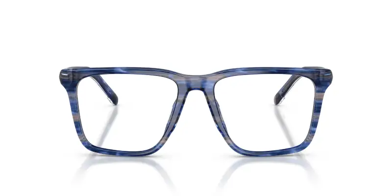 Unisex DIESEL DL4018U 2037 Montature da vista Acetato Blu Trasparente Squadrata Normale miniatura 3
