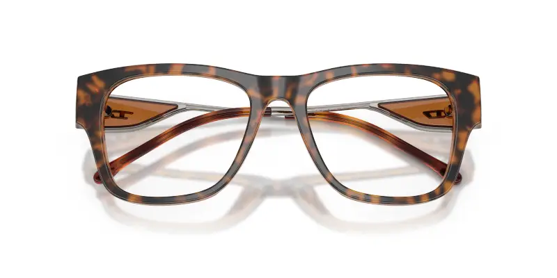 Unisex DIESEL DL4019U 2050 Montature da vista Acetato Marrone Trasparente Squadrata Normale miniatura 2